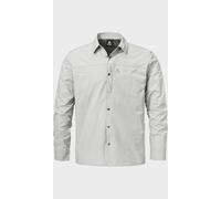 Schöffel Herrenhemd Shirt Style Maghera MEN – V-Ausschnitt – 100% Polyester – Gr. 48 grau