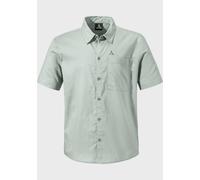 Outdoorhemd SCHÖFFEL "Urban Shirt Style Kalmen MNS", Herren, Gr. 48, Normalgrößen, grau (9205, grau), Oberstoff : 73% Baumwolle 27% Hanf, V-Ausschnitt, Hemden (98382408-48) 9205, grau
