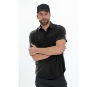 Outdoorhemd WHISTLER "Jeromy", Herren, Gr. XL, US-Größen, schwarz, 90% Polyester, 10% Elasthan, unifarben, normal, ohne Ausschnitt, Hemden, mit innovativer QUICK DRY-Technologie (63470150-XL) schwarz
