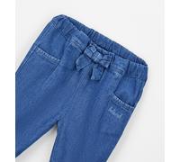 Outdoorhose IDO "BABY GIRL TROUSERS", Mädchen, Gr. 12, EURO-Größen, blau (pale stone washed), 65% Baumwolle, 35% Lyocell, Hosen Outdoorhose (98947835-80) pale stone washed