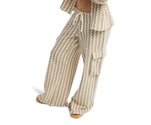 Outdoorhose ROXY "Charm The Snake", Damen, Gr. M, braunie, Obermaterial: 50% Baumwolle, 50% Polyester., Hosen Outdoorhose (43136532-M) braunie