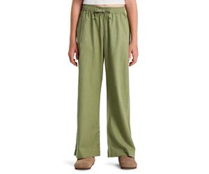 Outdoorhose ROXY "Lekeitio Break", Kinder, Gr. 6(115-120cm), Normalgrößen, grün (olivgrün), Obermaterial: 55% Leinen, 45% Viskose., Hosen Outdoorhose (15879263-6) olivgrün