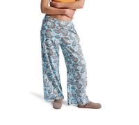 Outdoorhose ROXY "Midnight Avenue Slub Printed", Damen, Gr. M, braunie hibiscus hype, Obermaterial: 60% Walkfrottier, 40% Viskose;, Hosen Outdoorhose (37471705-M) braunie hibiscus hype