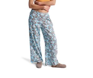 Outdoorhose ROXY "Midnight Avenue Slub Printed", Damen, Gr. S, braunie hibiscus hype, Obermaterial: 60% Walkfrottier, 40% Viskose;, Hosen Outdoorhose (37471705-S) braunie hibiscus hype