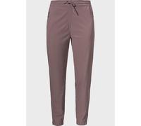Outdoorhose SCHÖFFEL "Pants Vienna L", Damen, Gr. 34, Normalgrößen, lila (3905, braun), Oberstoff: 87% Polyester, 13% Elasthan, Hosen Outdoorhose (79472961-34) 3905, braun
