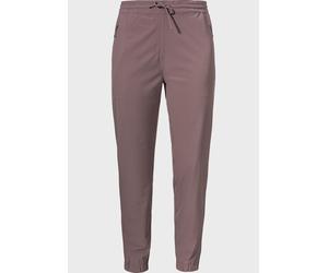 Outdoorhose SCHÖFFEL "Pants Vienna L", Damen, Gr. 38, Normalgrößen, lila (3905, braun), Oberstoff: 87% Polyester, 13% Elasthan, Hosen Outdoorhose (79472961-38) 3905, braun