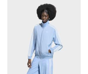 Outdoorjacke ADIDAS ORIGINALS "ADIDAS ORIGINALS SUMMER GLOW LIGHT DENIM FIREBIRD TRACK", Damen, Gr. S, blau (light denim), Obermaterial: 100% Baumwolle, Jacken Outdoorjacke, DENIM Jacke (31509041-S) l