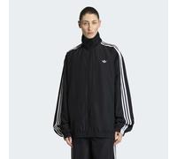 Outdoorjacke ADIDAS ORIGINALS "FIREBIRD ADILENIUM TRACK", Damen, Gr. L, schwarz, weiß, Obermaterial: 100% Polyester, Jacken Outdoorjacke, für Erwachsene, sportlicher Stil, aus Polyester (46494960-L) s