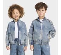Outdoorjacke ADIDAS ORIGINALS "FIREBIRD ORIGINALS, DENIM, LOCKER GESCHNITTEN", Jungen, Gr. 122, worn blau denim, Obermaterial: 100% Baumwolle, Jacken Outdoorjacke (14246037-122) worn blau denim
