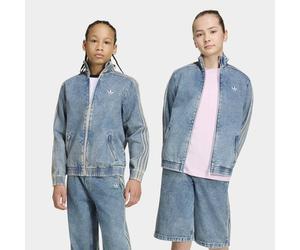 Outdoorjacke ADIDAS ORIGINALS "FIREBIRD ORIGINALS, DENIM, LOCKER GESCHNITTEN", Jungen, Gr. 152, worn blau denim, Obermaterial: 100% Baumwolle, Jacken Outdoorjacke (77935910-152) worn blau denim