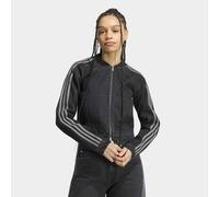 Outdoorjacke ADIDAS ORIGINALS "SST TT D", Damen, Gr. XL, schwarz (true schwarz denim), Obermaterial: 100% Baumwolle, Jacken Outdoorjacke, für Erwachsene, mit Reißverschluss, aus Baumwolle (25053658-XL