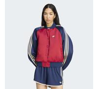 Outdoorjacke ADIDAS ORIGINALS "SST T", Damen, Gr. S, rot (tmvire, nindig, warvan), Obermaterial: 100% Polyester, Jacken Outdoorjacke, sportlicher Schnitt, mit Satin-Finish (76554938-S) tmvire, nindig,