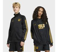 Outdoorjacke ADIDAS SPORTSWEAR "ADIDAS X FORTNITE", Jungen, Gr. 116, schwarz, gold metallic, Obermaterial: 53% Baumwolle, 47% Polyester, Jacken Outdoorjacke (93075565-116) schwarz, gold metallic