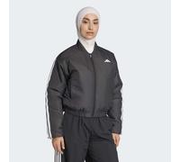 Outdoorjacke ADIDAS SPORTSWEAR "ESSENTIALS CLIMAWARM 3-STREIFEN, ISOLIERT", Damen, Gr. M, schwarz, Obermaterial: 100% Polyester, Jacken Outdoorjacke (94065040-M) schwarz