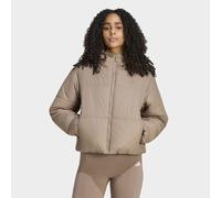 Outdoorjacke ADIDAS SPORTSWEAR "ESSENTIALS HIGHLOFT PUFFER, ISOLIERT", Damen, Gr. M, beige (khaki six), Obermaterial: 100% Polyester, Jacken Outdoorjacke (90624205-M) khaki six