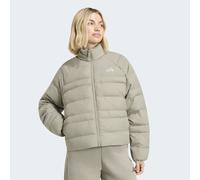 Outdoorjacke ADIDAS SPORTSWEAR "W ESS SD LT P J", Damen, Gr. XXL, beige (silpeb), Obermaterial: 100% Polyester, Jacken Outdoorjacke, sportlicher Stil, für Erwachsene (51364237-XXL) silpeb