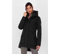 Outdoorjacke ALIFE & KICKIN "ArlettaAKA", Damen, Gr. XL, moonless, Web, Obermaterial: 100% Polyester, unifarben, figurbetont Po-bedeckend, ohne Ausschnitt, Jacken Outdoorjacke, mit Kapuze und in figur