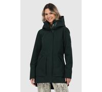 Outdoorjacke ALIFE & KICKIN "ArlettaAKA", Damen, Gr. XL, schwarz forest, Web, Obermaterial: 100% Polyester, unifarben, figurbetont Po-bedeckend, ohne Ausschnitt, Jacken Outdoorjacke, mit Kapuze und in