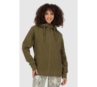 Outdoorjacke ALIFE & KICKIN "RenitaAKA", Damen, Gr. XS, schwarz olive, Web, Obermaterial: 100% Polyester, unifarben, bequem normal, ohne Ausschnitt, Jacken Outdoorjacke, mit Kapuze in bequemen Fit (16