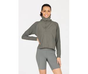 Outdoorjacke ATHLECIA "Aiana", Damen, Gr. 32, grau, 100% Polyester, unifarben, normal, hoch geschlossener Ausschnitt, Jacken Outdoorjacke, in atmungsaktiver Stretch-Qualität (90038857-32) grau