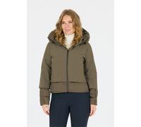 Outdoorjacke ATHLECIA "Heley", Damen, Gr. 42, grün (braun), 80% Polyester, 20% Elasthan, unifarben, normal, hoch geschlossener Ausschnitt, Jacken Outdoorjacke, aus wasserabweisendem Primaloft (8558931