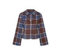 Outdoorjacke B.YOUNG "Damen Übergangsjacke BYBREE", Damen, Gr. 40, braun (potting soil check), Obermaterial: 80% Polyester PES. 20% Wolle mw., Jacken Outdoorjacke (82163764-40) potting soil check