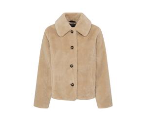 Outdoorjacke B.YOUNG "Damen Übergangsjacke BYCARLINNO", Damen, Gr. 38, beige (humus), Obermaterial: 100% Polyester PES., Jacken Outdoorjacke (20604562-38) humus