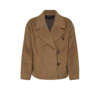 Outdoorjacke B.YOUNG "Damen Übergangsjacke BYCITRIO", Damen, Gr. 42, rosa (sepia melange), Obermaterial: 79% Polyester PES. 13% Wolle mw. 8% Viskose CV., Jacken Outdoorjacke (52712444-42) sepia melang