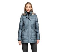 Outdoorjacke BETTY BARCLAY "Damen Outdoorjacke mit abnehmbarer Kapuze", Damen, Gr. 38, blau (ashley blau), Obermaterial: 88% Polyester, 12% Polyamid. Futter: 100% Polyester. Füllung: 100% Polyester., 