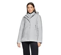 Outdoorjacke BETTY BARCLAY "Damen mit Kapuze", Damen, Gr. 38, glacier weiß, Obermaterial: 100% Polyester; Besatz: 100% Polyamid; Futter: 100% Polyester; Füllung: 100% Polyester, A-Linie, Jacken Outdoo