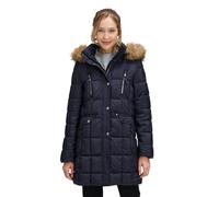 Outdoorjacke BETTY BARCLAY "Damen mit Kapuze", Damen, Gr. 48, dunkelblau, Obermaterial: 100% Polyester; Futter: 100% Polyester; Füllung: 100% Polyester, lässig geschnitten, Jacken Outdoorjacke (375084