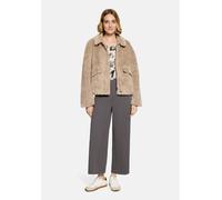 Outdoorjacke BETTY BARCLAY "Damen mit Plüsch", Damen, Gr. 40, beige (taupe), Plüsch, Obermaterial: 100% Polyester. Futter: 54% Viskose, 46% Polyester, lässig geschnitten, Jacken Outdoorjacke (84514054