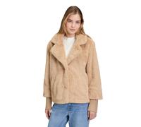 Outdoorjacke BETTY BARCLAY "Damen mit Plüsch", Damen, Gr. 44, beige, Plüsch, Obermaterial: 100% Polyester; Besatz: 100% Polyester; Futter: 55% Viskose, 45% Polyester, lässig geschnitten, Jacken Outdoo