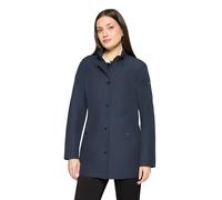 Outdoorjacke BETTY BARCLAY "Damen mit Stehkragen", Gr. 44, dunkelblau, Obermaterial: 52% Polyester, 48% Baumwolle; Futter: 100% Polyester, tailliert, Jacken Outdoorjacke (87363823-44) dunkelblau