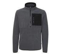 Cardigan BLEND "BHFloren", Damen, Gr. XXL, iron gate, Fleece, 100% Polyester, unifarben, regular fit, Bündchen, Strickjacken, Gemütliche Fleecejacke (10177612-XXL) iron gate