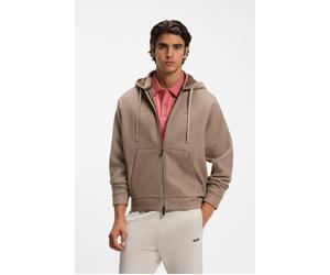Outdoorjacke BOSS GREEN "SW Transit", Herren, Gr. XL, beige (light, pastel braun238), Materialmix, Obermaterial: 100% Polyester, unifarben, relaxed fit normal, Rundhals, angesetztes Bündchen, Jacken O
