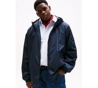 Outdoorjacke "BT-RWB HOODED JACKET-B", Damen, Gr. XXL, blau (desert sky), Web, Obermaterial: 100% Polyester, TOMMY HILFIGER BIG & TALL, unifarben, regular fit normal, Rundhals, eingesetzt elastischer 