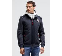 Outdoorjacke CAMP DAVID, Herren, Gr. 3XL, blau navy melange, Strick, Material Oberstoff: 80% Polyester, 15% Polyacryl, 5% Wolle, Oberstoff Einsatz + Kapuze: 100% Polyester, Oberstoff Ärmel + Seitentei