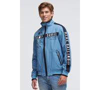 Outdoorjacke CAMP DAVID, Herren, Gr. 3XL, electric sky, Web, Material: 55% Baumwolle, 45% Polyamid, Futter Rumpf: 100% Polyamid, Futter Ärmel: 100% Polyester, bedruckt, bestickt, regular fit normal, e