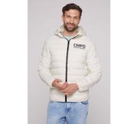 Outdoorjacke CAMP DAVID, Herren, Gr. 4XL, weiß (kitt), Steppware, Material: 100% Polyamid, Futter: 100% Polyester, Füllung: 100% Polyester, bedruckt, bestickt, slim fit normal, eingesetzt elastischer