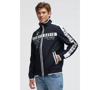 Outdoorjacke CAMP DAVID, Herren, Gr. L, blau, Material: 55% Baumwolle, 45% Polyamid, Futter Rumpf: 100% Polyamid, Futter Ärmel: 100% Polyester, bedruckt, bestickt, regular fit normal, eingesetzt Rippb