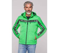 Outdoorjacke CAMP DAVID, Herren, Gr. M, grün, Web, Material Oberstoff: 100% Polyester, Futter Rumpf: 100% Polyamid, Futter Ärmel: 100% Polyester, Füllung: 100% Polyester, bedruckt, bestickt, regular f