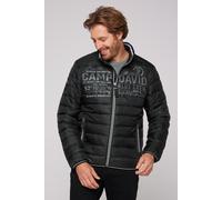 Camp David Herren Leichte Steppjacke mit Logo Prints und Tapes Black, M