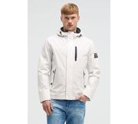 Outdoorjacke CAMP DAVID, Herren, Gr. S, weiß, Material Oberstoff: 55% Baumwolle, 45% Polyamid, Futter Ärmel: 100% Polyamid, Futter Rumpf: 100% Polyester, unifarben, regular fit normal, eingesetzt Wind