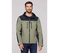 Outdoorjacke CAMP DAVID, Herren, Gr. XL, grün, Web, Material: 66% Baumwolle, 34% Polyamid, Futter: 100% Polyester, bestickt, regular fit normal, eingesetzt gerader Abschluss, Jacken Outdoorjacke, mit 