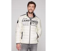 Outdoorjacke CAMP DAVID, Herren, Gr. XXL, grau (kitt), Steppware, Material Oberstoff: 100% Polyester, Futter: 100% Polyester, Füllung: 100% Polyester, bedruckt, bestickt, regular fit normal, eingesetz