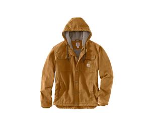 Outdoorjacke CARHARTT "Bartlett", Herren, Gr. S, braun, Obermaterial: 100% Baumwolle CO., Jacken Outdoorjacke (24652025-S) braun
