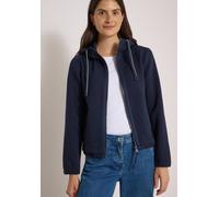 Outdoorjacke CECIL, Damen, Gr. M (40), urban dunkelblau, Stoff, Obermaterial: 62% Polyester, 33% Baumwolle, 5% Elasthan. Obermaterial 2: 100% Polyester, unifarben, comfort fit normal, ohne Ausschnitt,