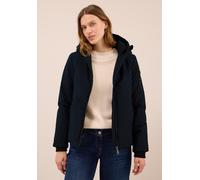 Outdoorjacke CECIL, Damen, Gr. XL (44), schwarz navy blau, Stoff, Obermaterial: 100% Polyester; Futter: 100% Polyester; Füllung: 100% Polyester, unifarben, normal normal, ohne Ausschnitt, elastischer 
