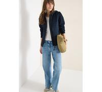 Outdoorjacke CECIL, Damen, Gr. XXL (46), blau navy, Stoff, Obermaterial: 100% Polyester. Obermaterial 2: 62% Polyester, 33% Baumwolle, 5% Elasthan, unifarben, comfort fit normal, ohne Ausschnitt, Bünd